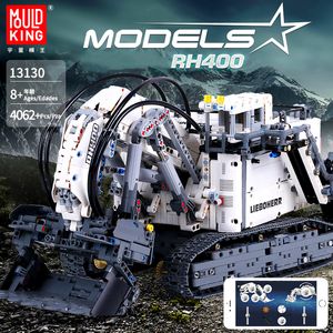 Liebherrs Terex RH400 Escavadeira R 9800 Blocos de Construção Controle Remoto Aplicativo RC Caminhão Com Motor 13130 42100 Tijolos Crianças Educação Presentes de Aniversário Brinquedos para Crianças