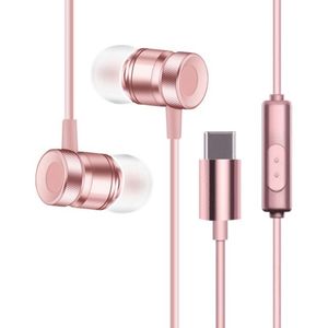 Evrensel Kulaklık için USB C Tipi fiş Kulaklık Kablolu Kulaklık Mikrofon Stereo Tip C Kulaklık In-kulak