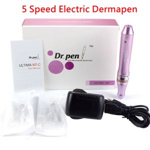 DR Pen M7-C Auto Microneedle System Justerbara nållängder 0,25 mm-2,5 mm Electric Dermapen Stamp Roller Anti Ance Spot