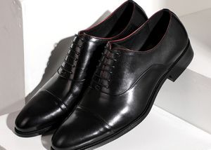 Lyxiga män klänning skor vaxad vanlig äkta läder topp Pigskin insole europe storlek 38-46 Kostnadspriser att sälja