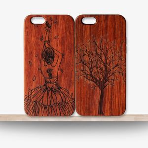 Hoogwaardige kwaliteit fabriek hout gevallen voor iphone 5 se 5s 6s 7 8 plus custom design houten bamboe telefoon cover voor Apple iphone X XS max xr