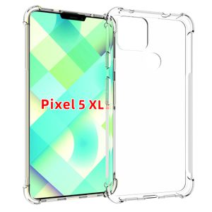 Casos transparentes para o google pixel 5a 5 xl caso soft tpu gel pele protetora pixel 4a 5g capa