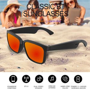 Trådlös Bluetooth Smart Glasses Open Ear Technology Sun Eyewear Touch Sensor Gör handsfri röstlösning
