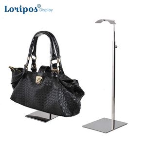 Bag Display Holder Stainless Steel Bag Rack HandBag Rack Wig Display Hook Bracket Stand