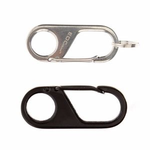 Hot 5pcs Camping Snap Safety Hook 440 Stainless Steel Carabiner Key Chain Key Ring EDC Pocket Tool