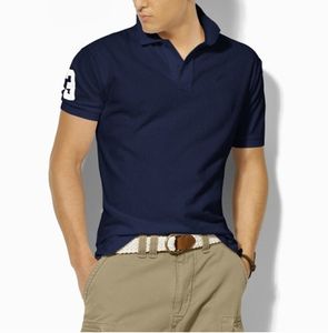 メンズTシャツメンズポロスティーショートスリーブTシャツ大切または小さな馬プラスサイズS-2xl複数色刺繍hommesクラシックビジネスカジュアルコットン