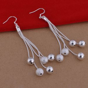 Frauen 925 Silber vergoldet Tropfen Ohrring Perlen Silber Ohrring Hochzeit Braut Ohrring Schmuck Geschenk für Liebe hohe Qualität