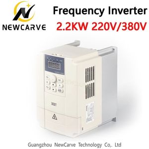 2.2KW frequenza variabile VFD Inverter 220V 380V Per CNC Spindle Motor Speed ​​Control Newcarve