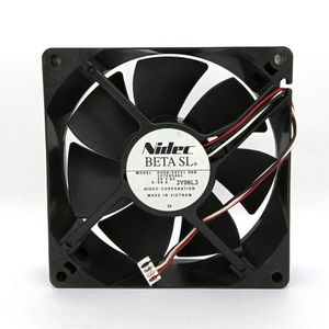 Original Nidec D09A-24TS1 06B DC24V 0.08A 90x90x25MM 9cm Alarm Signal 3Lines Inverter cooling fan