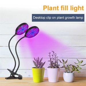 LED lampor Rotary Flower Lamp växtlampor Modes Belysning Full Spectrum Grow Light Plant Growth Lights LED003