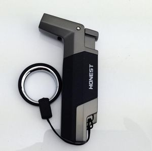 ÄRSTE METAL TOLCH BUTANE LIGHTER Vindtät Jet 1300 ° Tändare Keychain Ring Inga Gas Kök BBQ Tools Tillbehör