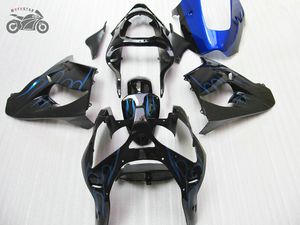 Motorcykeldelar till Kawasaki Ninja 2002 2003 ZX9R Blue Flames High Grade Chinese Fairing Parts ZX-9R ZX 9R 02 03