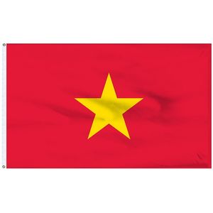 Bandeira do Vietnã 3x5 FT Impresso Poliéster Mosca 90x150 CM Vietnamita VN Bandeira Nacional VIE Bandeiras do País