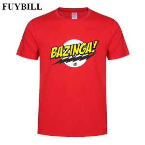 Fuybill Fashion New Style Bazinga Men's T Shirt Summer Short Sleeve The Big Bang Theory T-shirt Cotton Sheldon Men T-shirt Tops Y19072201