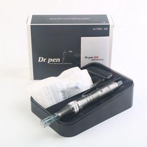 Dr Pen M8 MTS Microneedle Digital 6 Snabb trådlös trådlös Dermapen Anti-Aging Therapy Skin Föryngring Dermaroller Facial Machine DHL