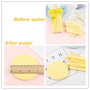 Lätt mjuka komprimerade svampar ansiktsrengöringssvamp Facial Wash Cleaning Pad Exfoliator Cosmetic Clean Puff 120pcs