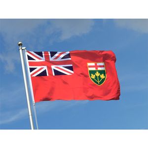 3x5ft Онтарио флаг висит реклама цифровой печатный полиэстер открытый крытый использование, падение доставка, сделать свой собственный дизайн