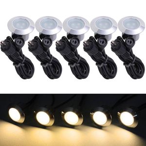 LED LANSCAPE LIGHTS LIGHTING 5PCS温かい芝生ランプ白いデッキアウトドアランドスケープランプ低電圧防水