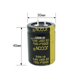 JCCON horn aluminum electrolytic capacitor 100v3300uf volume 30x40 Inverter power