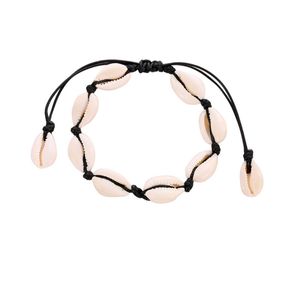 Novas na moda simples jóias artesanais de tecelagem Shell Pulseira Praia tornozeleira pulseiras de cadeia para mulheres Homens Acessórios Lady Moda
