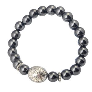 Damer 8mm lava rock aromaterapi eterisk oljediffusion armband stretch natursten yoga pärla armband