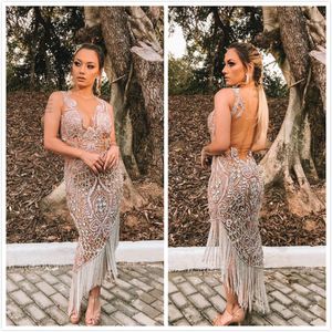 Aso Ebi 2020 Arabiska Lyxiga Lace Mermaid Evening Klänningar Baklösa Beaded Crystals Prom Klänningar Formell Party Andra reception Gäster ZJ553