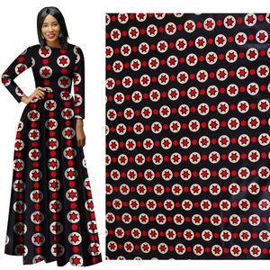 Neue Ethno-Stil, Mode, 100 % Baumwolle, bedruckter Stoff, geometrischer Druck, heißes afrikanisches Kleid, Rock-Set, Stoff, Großhandel