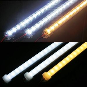 5630SMD Hard Strip Cabinet Bar Light 50cm 36 LED Branco branco puro branco com capa DC12V