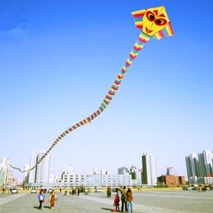 Heißer Verkauf Dreieck mit langen Schwanz bunte Schönheit Schlange Drachen kreative Outdoor-Spielzeug für Spaß Kinder Geschenk