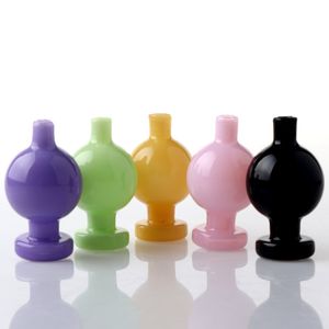 Farbglas-Rauchblasen-Vergaserkappe mit 25 mm/28 mm Außendurchmesser Kugel-Vergaserkappen für Quarz-Banger-Nägel mit abgeschrägten Kanten, Glas-Wasser-Bongs, Dab-Rigs