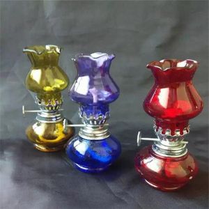 Color transfer glass alcohol lamp glass bongs accessories Glass Smoking Pipes colorful mini multi-colors Hand Pipes Best Spoon glas