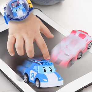 Pedagogiska leksaker för barn RC bilransformation robotar sportracing bilar kör fjärrklocka kontroll coola action figurer