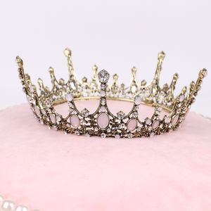 2020 New Bridal Wedding Hair Jewelry Retro Crystal Crowns Princess Tiaras Pegeant Prom Party Hair Accessories