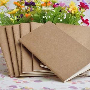 Kraft Brown Unlined Travel journals Notebook Soft Brown White Notebooks for Travelers Students and Office Sketchbook
