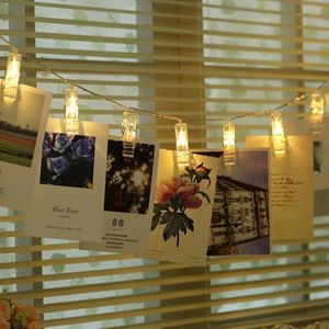 BRELONG Photo Clip String Light Alimentato a batteria Ornamento perfetto per l'anniversario per appendere foto / appunti / opere d'arte