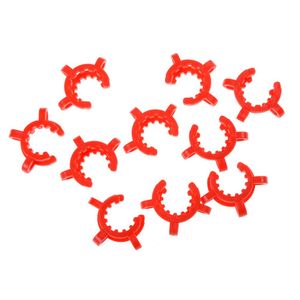 Lab Supplies 10PCS (34#) 27x32mm Laboratory Plastic Clip Lab Keck Clamp Use For Glass Ground Joint Random Color