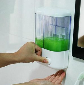 500ml 1000ML Shampoo Dispensadores Wall-montado Imprensa Sabonete Líquido Dispenser Plástico Mão Soap lavagem de garrafas Sanitizer Dispenser Box GGA3474