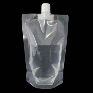 100ml clamshell ambalaj torbası ayağa kalkma poşeti plastik el dezenfektan losyon şampuan makyaj sıvı şişeleri seyahat 100 adet