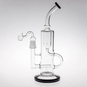 Tubi d'acqua robusti trasparenti Bong Spedizione gratuita 26 cm Bong di olio alto Bong Giunto femminile 18,8 mm Bong d'acqua Perc in linea