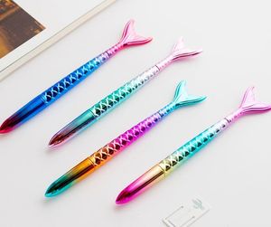 Mermaid Pen Gift Stationery Fish Ballpoint Pens Creative Cartoon Pen School Office Business Writing Supplies Students Prize black blue ink