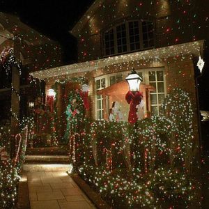 Christmas Mini Red Green Moving Twinkle Laser Lights Projector Outdoor IP65 Waterproof Red Decorations For Garden Lawn House