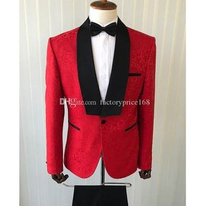 Popular One Button Groomsmen Shawl Lapel (Jacket+Pants+Tie) Groom Tuxedos Groomsmen Man Suit Mens Wedding Suits Bridegroom A161