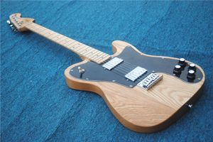 Yeni özelleştirilmiş versiyonu 6 dize elektro gitar elm ahşap renk siyah bekçi kurulu akçaağaç ksilofon boyun ücretsiz kargo