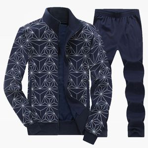 Men Sport Suit Knitted Tracksuits Autumn Winter Big Size 6XL 7XL 8XL Warm Printing Design Male Fitness Jogging Running Mens Sets