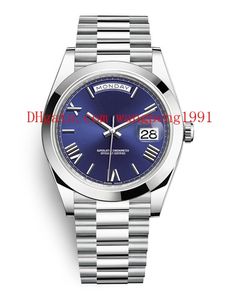 12 kolorów mężczyzn Original Box Watch 40 mm Blue Dial M228206 228206 Ruch ze stali nierdzewnej Automatyczne zegarek zegarek zegarek