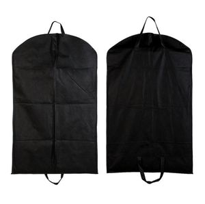 Czarny pyłoszczelny wieszak wieszakowy odzież garnitur garnitur torby magazynowe, przechowywanie ubrań, almacenamiento, przypadek na ubrania SN3020