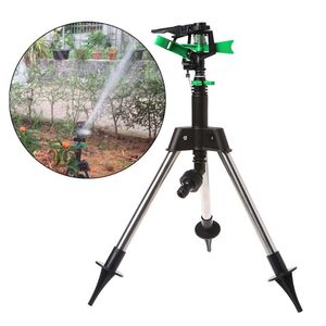 Stainless Steel Tripod Garden Lawn Watering Sprinkler Irrigation System 360 Degree Rotating for Agricultural Plant Flower