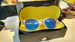 Johnny Depp clear-rim+Rovo-mirror lens UV400 солнцезащитные очки Мода HD поляризованные линзы L M S pure-plank очки с полным комплектом корпуса