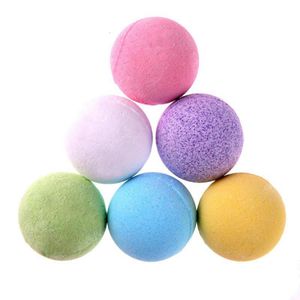 Bath Bombs Ball Organic Bath Bombs Bubble Salts Boll Essential Oljespänning Relief Exfoliating Vanilj Lavendel Rose Flavor Salts Ball RRA1965