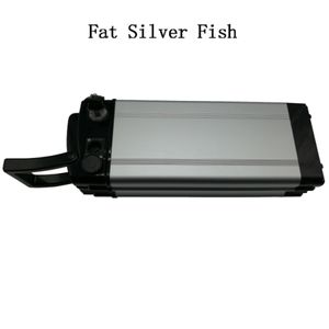 48V12Ah Silver Fish type II Fat Aluminum housing Lithium ion Battery Pack with Chinese 18650 Cell And BMS For Electric Bike